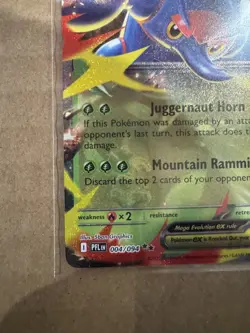 Mega Heracross EX 004/094 Double Rare - Phantasmal Flames Prerelease-Pokemon TCG - Image 4