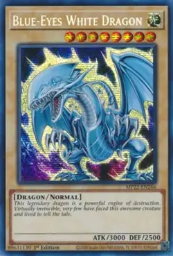 Yugioh! MP Blue-Eyes White Dragon - MP22-EN266 - Prismatic Secret Rare - 1st Edi - Image 1