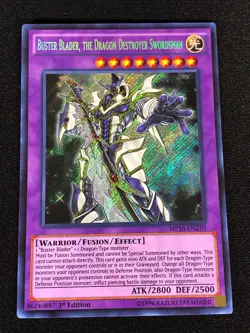 Yugioh Buster Blader The Dragon Destroyer Swordsman MP16-EN210 1st Secret (NM) - Image 1