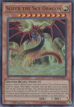 Yugioh! LP Slifer the Sky Dragon - MVP1-EN057 - Ultra Rare - 1st Edition Lightly - Image 1