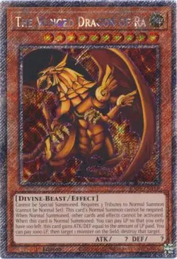 Yugioh! LP The Winged Dragon of Ra - RA04-EN118 - Platinum Secret Rare - 1st Edi - Image 1