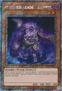 Plaguespreader Zombie Yu-Gi-Oh! RA03-EN207 1st Platinum Secret Rare - Image 1