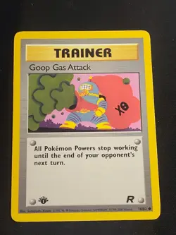 Goop Gas Attack 1st Edition 78/82 Pokemon TCG Team Rocket Vintage Card LP - Image 1