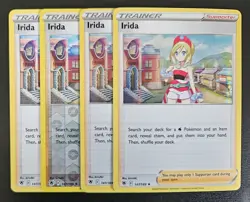 Irida 147 Sword Shield Astral Radiance 2022 Pokemon Cards Playset Play Set X4 - Image 1