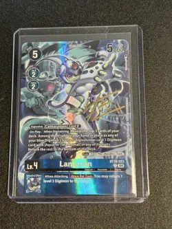 Lanamon Rare Pull BT18-023 Signed BT21 Digimon Card English World Convergence - Image 1