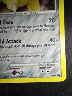 Shieldon DP08 Diamond and Pearl Holo 2007 Promo Pokemon Card Lp - Image 4