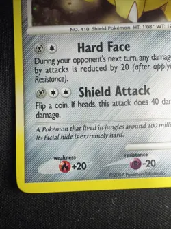 Shieldon DP08 Diamond and Pearl Holo 2007 Promo Pokemon Card Lp - Image 5