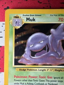 Muk 13/62 Fossil Holo Rare Pokemon Card 1999 VLP - Image 2