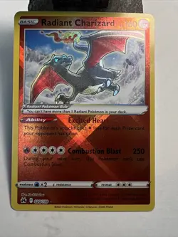 Radiant Charizard 020/159 Crown Zenith Shiny Ultra Rare Pokemon Card Mint NM - Image 2