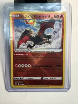 Radiant Charizard 020/159 Crown Zenith Shiny Ultra Rare Pokemon Card Mint NM - Image 4