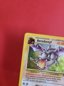 Pokemon Karte/card - Aerodactyl 1/64 - Fossil Holo Swirl - Very Good+ - Image 2