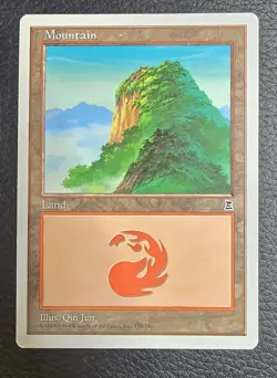 Mountain (176) Portal Three Kingdoms Regular MTG NM Magic Card - Image 1