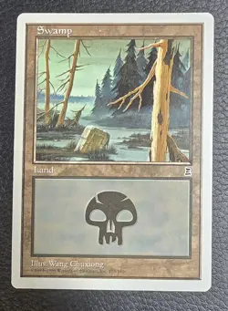 Swamp (173) Portal Three Kingdoms Regular MTG NM Magic Card - Image 1