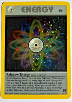 Pokemon TCG Rainbow Energy 1st Edition Rare Holo Card #17/82 Team RocketSWIRL 🌀 - Image 1