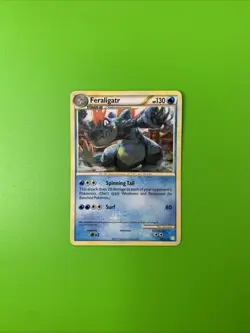 Feraligatr 20/123 HeartGold & SoulSilver Non-Holo Pokemon Card LP+ - Image 1