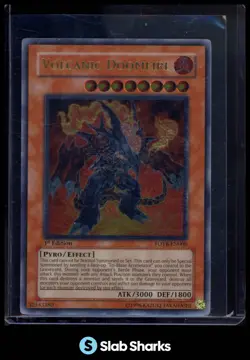 2007 YU-GI-OH! FORCE OF THE BREAKER 1ST EDITION #FOTB-EN008 VOLCANIC DOOMFIRE - Image 1