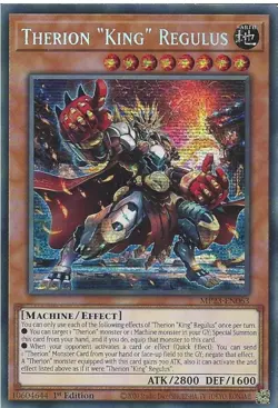 MP23-EN063 Therion "King" Regulus : Prismatic Secret Rare Card : 1st Edition - Image 1