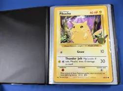 POKEMON FIRST PARTNER BINDER & PROMO JUMBO CARDS LOT OF (11) PIKACHU CHARIZARD + - Image 2