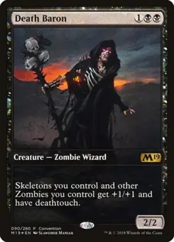Death Baron (2018 Convention Promo) -Foil Light Play MTG Promos: Media - Image 1