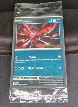 Yveltal Sealed Mega Evolution Uk Promo Card Stamped Pokemon TCG - Image 1
