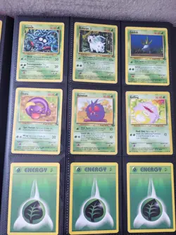 WOTC 1999 Holo Rare Pokemon Card Bundle Base Set Jungle Fossil Binder x81 Cards - Image 5