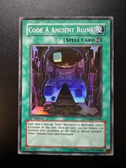 Code A Ancient Ruins CRMS-EN088 Super Rare 1st Edition Moderate Play Yugioh - Image 1