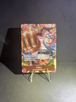 Koby (OP12 Release Event Winner) P-092 One Piece Promotion Cards Foil - Image 1