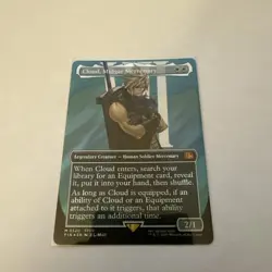 Cloud, Midgar Mercenary (Borderless) (Surge Foil) Final Fantasy Foil - Image 1