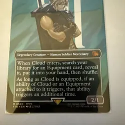 Cloud, Midgar Mercenary (Borderless) (Surge Foil) Final Fantasy Foil - Image 3