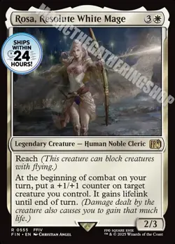 Rosa, Resolute White Mage #555 - Final Fantasy MTG - Near Mint - Image 1