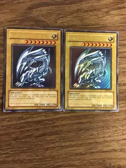 YU-GI-OH 1996 BLUE EYES WHITE DRAGON! Lot Of (2)!! - Image 1