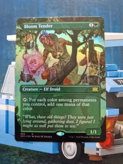MTG Bloom Tender Foil Borderless Double Masters 2022 Magic The Gathering - Image 1