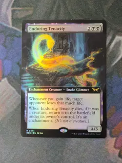 Enduring Tenacity - Extended Foil | 7% Off 2+ | Duskmourn | NM | MTG - Image 1