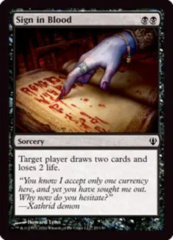 4x Sign in Blood NM-Mint, English Archenemy MTG Magic - Image 1