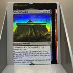 MTG Miscut Foil Bolas's Citadel War Of The Spark NM Magic The Gathering - Image 1