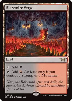 MTG Blazemire Verge #256 - Duskmourn DSK Near Mint Magic the Gathering - Image 1