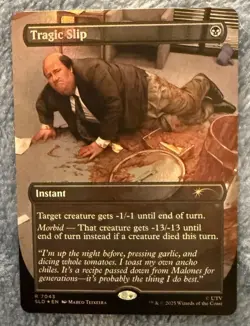 Tragic Slip NM Foil MTG Dwight’s Destiny Secret Lair Magic - Image 1