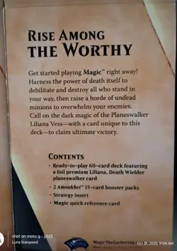 MTG Magic Liliana Death Wielder Planeswalker Sealed Deck Amonkhet w/ 2 Packs - Image 2