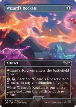 MTG - Wizards Rockets - Borderless - Lord of the Rings Magic the Gathering - Image 1