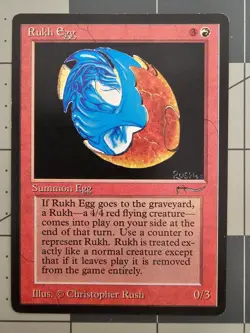 MTG ⭐ Arabian Nights ⭐ Rukh Egg ⭐ Vintage Legacy ⭐ NM - Image 1