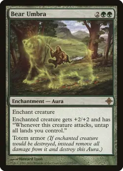 Rise of the Eldrazi Bear Umbra MTG Magic the Gathering NM - Image 1