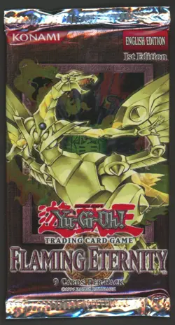 Yu-Gi-Oh! Flaming Eternity 1st Edition Booster Pack Sealed - Image 1
