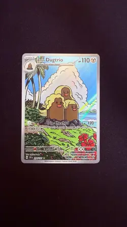 Pokemon TCG Alolan Dugtrio Illustration Rare Surging Sparks 208/191 NM Condition - Image 1