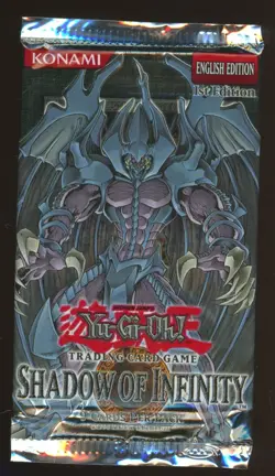Yu-Gi-Oh! Konami Shadow of Infinity 1st Edition Booster Pack Sealed English - Image 1