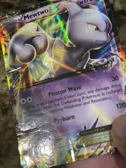 Mewtwo EX ULTRA RARE Pokemon XY183 Black Star Promo Foil Holo Holographic HP TCG - Image 3