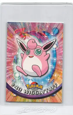 Wigglytuff #40 - RED LOGO - NON-HOLO - Series 1 - TOPPS POKEMON CARD - NM - Image 1