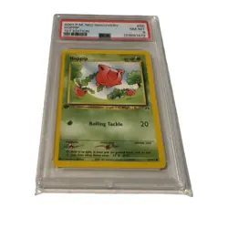 2001 PSA 8 Pokemon Hoppip 1st Edition P.M. Neo Discovery #55 Graded - Image 1