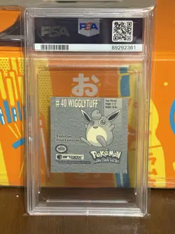 Pokemon Error Miscut Artbox 1999 Sticker Series 1 Wigglytuff Rare PSA 9 - 1/1 - Image 2