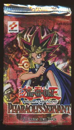 Yu-Gi-Oh! Konami Pharaoh's Servant Booster Pack Sealed English 1st Edition - Image 1