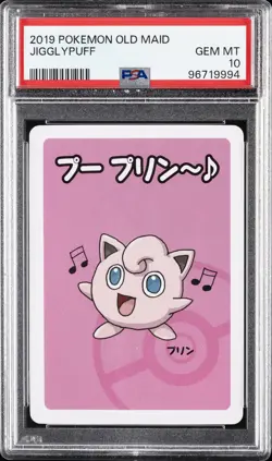 2019 POKEMON OLD MAID JIGGLYPUFF PSA 10 - Image 1
